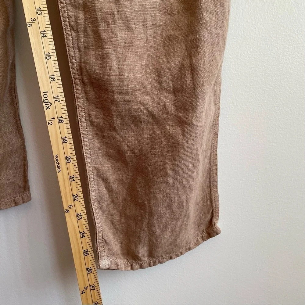 Zara wide leg linen pants trousers high rise blogger fave europe minimalist work